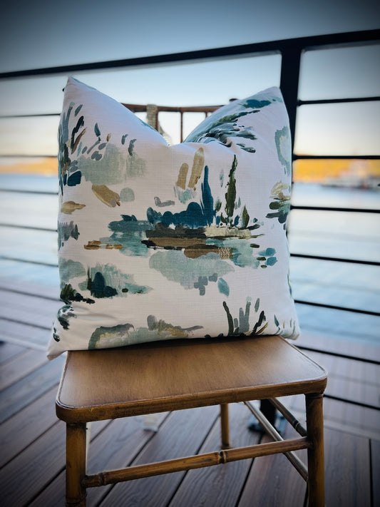 Watercolor Designer Pillow